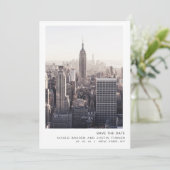 ニューヨーク市 保存日付 セーブザデート (スタンド正面)