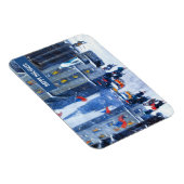 ニューヨーク市。冬。ファインアート マグネット (右側)