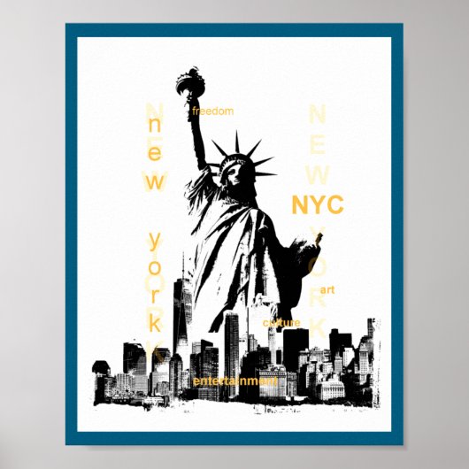 ニューヨーク市 Ny Nyc 自由の女神 _1 ポスター (正面)