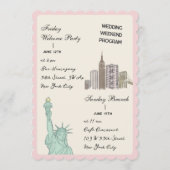 ニューヨーク市NY結婚式スケジュール ウィークエンドプログラム プログラム (正面)