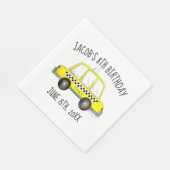 ニューヨーク市NYCイエロータクシーキャブバースデーパーティー スタンダードランチョンナプキン (角)