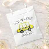 ニューヨーク市NYCイエロータクシーキャブバースデーパーティー フェイバーバッグ (クリップ留めされた状態)