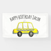 ニューヨーク市NYCイエロータクシーキャブバースデーパーティー 横断幕 (横)