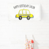 ニューヨーク市NYCイエロータクシーキャブバースデーパーティー 横断幕 (インサイチュ)