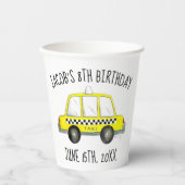 ニューヨーク市NYCイエロータクシーキャブバースデーパーティー 紙コップ (正面)