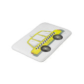 ニューヨーク市NYCイエロータク市松模様にシーキャブカー バスマット (アングル)