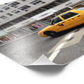 ニューヨーク市NYCイエロータク市松模様にシーキャブカー フォトプリント (角)
