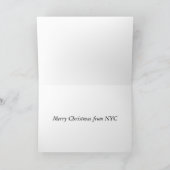 ニューヨーク市NYCウルマンアイスリンクリスクリスマスフォト シーズンカード (内部)