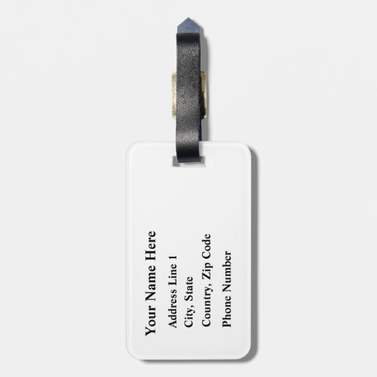 ニューヨーク市NYCトラベルカスタマイズ可能な名前 ラゲッジタグ (裏面縦)