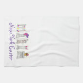 ニューヨーク市NYCランドマークイースターパレード キッチンタオル (横)