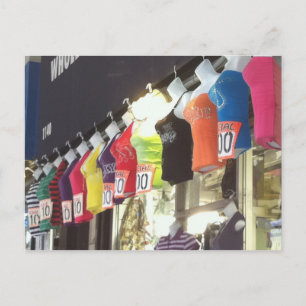ニューヨーク市NYC卸売地区衣料品販売 ポストカード