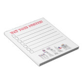 ニューヨーク市NYC愛国的7月4日のリスト ノートパッド (アングル)