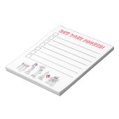 ニューヨーク市NYC愛国的7月4日のリスト ノートパッド (回転)