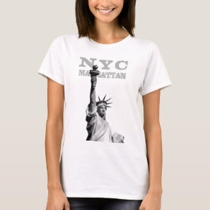 ニューヨーク市Nyc Liberty Today Manhattan Women's Tシャツ
