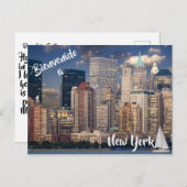 ニューヨーク市USAポストカードへようこそ ポストカード (正面/裏面)