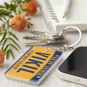 ニューヨーク帝国州のナンバープレートKeychain VIKIL キーホルダー (正面右)