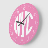 ニューヨーク徴候 ラージ壁時計 (傾斜)