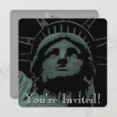 ニューヨーク招待状パーソナライズされたニューヨークRSVP 招待状 (正面/裏面)