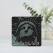 ニューヨーク招待状パーソナライズされたニューヨークRSVP 招待状 (スタンド正面)