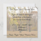 ニューヨーク招待状パーソナライズされたニューヨークRSVP 招待状 (裏面)