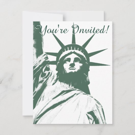 ニューヨーク招待状パーソナライズされたニューヨークRSVP 招待状 (正面)