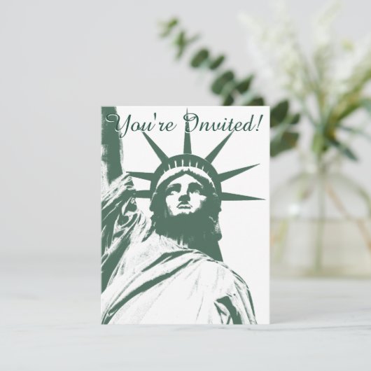 ニューヨーク招待状パーソナライズされたニューヨークRSVP 招待状 (スタンド正面)