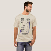 ニューヨーク搭乗券シール付きTシャツ Tシャツ (正面フル)