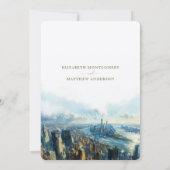 ニューヨーク救シティスカイライン 招待状 (裏面)