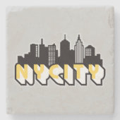 ニューヨーク文字デザイン市 ストーンコースター (正面)