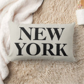 ニューヨーク文字装飾用クッション ランバークッション (ブランケット)