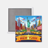 🧲 ニューヨーク旅行の思い出 NYC 🌎 マグネット (正面/裏面)