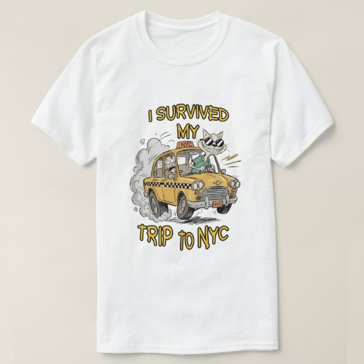 ニューヨーク旅行を生き延びた Tシャツ (デザイン正面)
