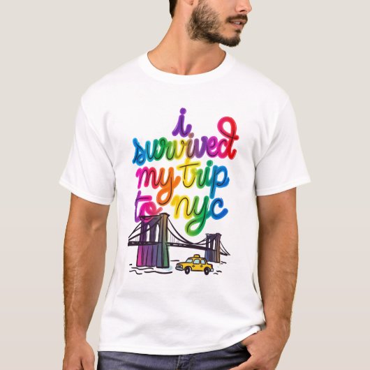 ニューヨーク旅行を生き延びたTシャツ Tシャツ (正面)
