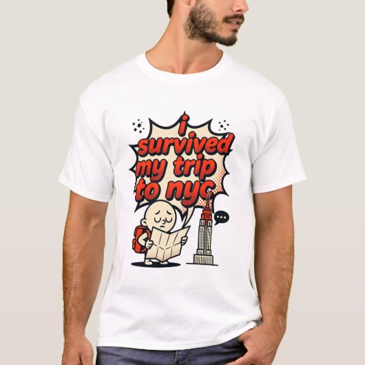 ニューヨーク旅行を生き延びたTシャツ Tシャツ (正面)