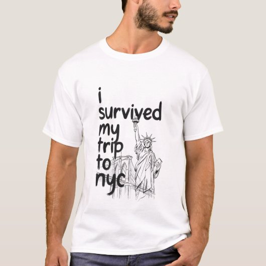 ニューヨーク旅行を生き延びたTシャツ Tシャツ (正面)