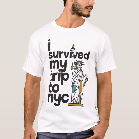 ニューヨーク旅行を生き延びたTシャツ Tシャツ (正面)