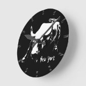 ニューヨーク時計贈答品デコーNYウォール時計 ラウンド壁時計 (傾斜)