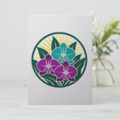 ニューヨーク植物園でのオーキッド・ナイト 招待状 (スタンド正面)