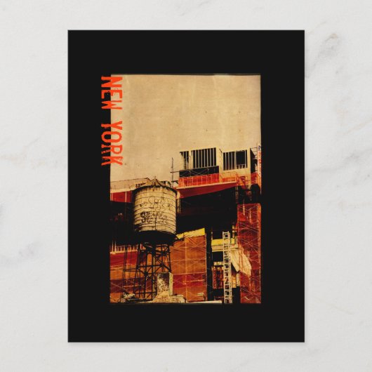 ニューヨーク水塔はがき ポストカード (正面)