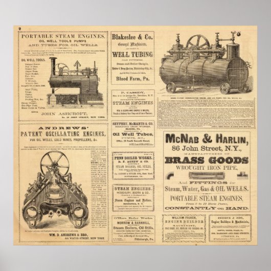 ニューヨーク油広告 ポスター (正面)