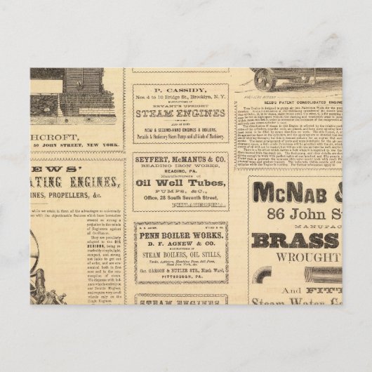 ニューヨーク油広告 ポストカード (正面)