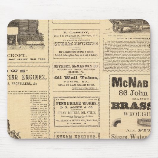 ニューヨーク油広告 マウスパッド (正面)