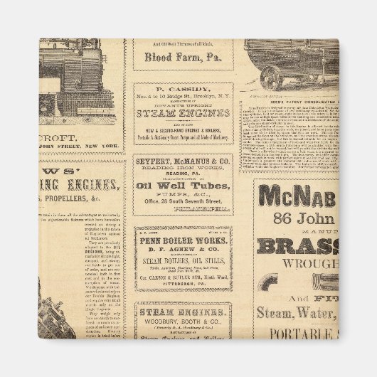 ニューヨーク油広告 マグネット (正面)