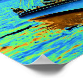 ニューヨーク港のヨット「シャムロック」 1895 ポスター (角)