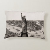 ニューヨーク港の自由の女神 アクセントクッション (裏面)