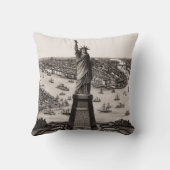 ニューヨーク港の自由の女神 クッション (裏面)