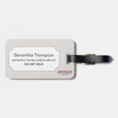 ニューヨーク港の自由の女神 ラゲッジタグ (裏面横)