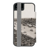 ニューヨーク港の自由の女神 INCIPIO iPhoneウォレットケース (フォリオ裏面)