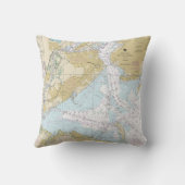 ニューヨーク港航海の港の図表12327 クッション (裏面)