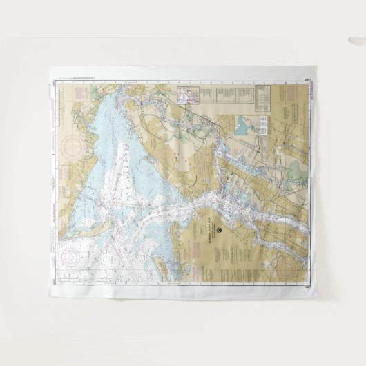 ニューヨーク港航海の港の図表12327 タペストリー (正面(横))